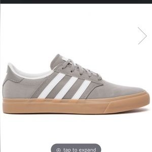 Adidas seeley premiere sneaker in gray and gum